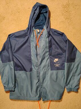 Nike Sportswear Air Woven Lined Blue Men’s Large Jacket DD6442-476